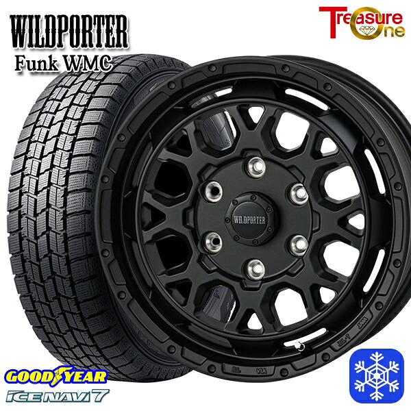 215/65R16 98Q ハイエース ※車検非対応 2024~2025年製 グッドイヤー アイスナビ7 NAVI7 トレジャーワン ワイルドポーター ファンク WMC MBK 16インチ 6.5J 6H139.7 スタッドレスタイヤホイール4本セット|エムオートギャラリー