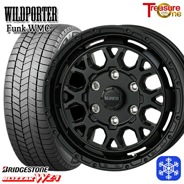 【新品 スタッドレス1台分4本セット】 215/65R16 98Q ハイエース ※車検非対応 2025年製 ブリヂストン ブリザック WZ1 トレジャーワン ワイルドポーター ファンク WMC MBK 16インチ 6.5J 6H139.7