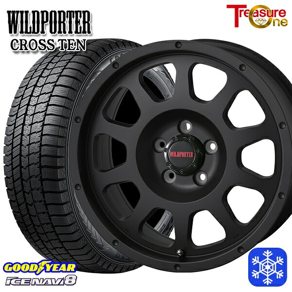 【新品 スタッドレス1台分4本セット】 195/60R16 セレナ ステップワゴン 数量限定 2021年製 グッドイヤー アイスナビ8 NAVI8 トレジャーワン ワイルドポータークロステン MB 16インチ 7.0J 5H114.3