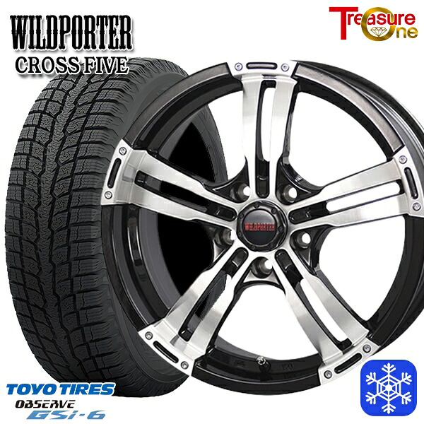 225/65R17 ハリアー RAV4 2024～2025年製 トーヨー オブザーブ GSi6 トレジャーワン ワイルドポータークロスファイブ BP 17インチ 7.5J 5H114.3 スタッドレスタイヤホイール4本セット｜エムオートギャラリー