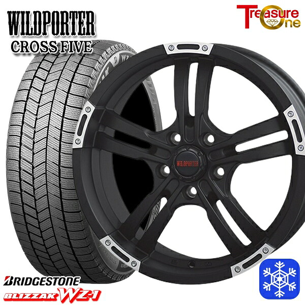 【新品 スタッドレス1台分4本セット】 225/65R17 ハリアー RAV4 2025年製 ブリヂストン ブリザック WZ1 トレジャーワン ワイルドポータークロスファイブ MBP 17インチ 7.5J 5H114.3