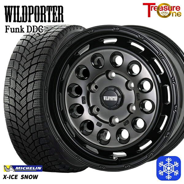 【新品 スタッドレス1台分4本セット】 215/65R16 102T XL ハイエース ※車検非対応 2024～2025年製 ミシュラン エックスアイススノー トレジャーワン ワイルドポーターファンク DDC BP/BC 16インチ 6.5J 6H139.7