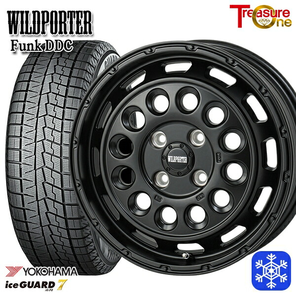 【新品 スタッドレス1台分4本セット】 165/55R15 N-BOX タント 2024～2025年製 ヨコハマ アイスガード7 IG70 トレジャーワン ワイルドポーターファンク DDC MBK 15インチ 5.0J 4H100
