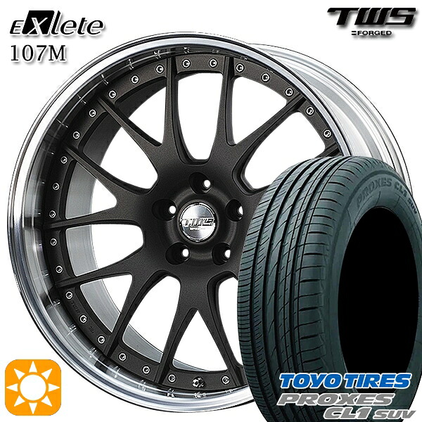 【取付対象】BMW X1 F48 225/45R19 96W トーヨー プロクセス CL1 SUV TWS EXlete 107M フラットショットブラック 19インチ 8.0J 5H112 サマータイヤホイールセット ｜エムオートギャラリー
