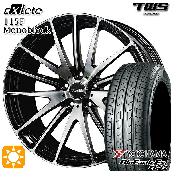 【取付対象】BMW F45/F46 225/45R18 95W XL ヨコハマ ブルーアース ES32 TWS EXlete 115F モノブロック カットフィニッシュ 18インチ 7.5J 5H112 サマータイヤホイールセット ｜エムオートギャラリー