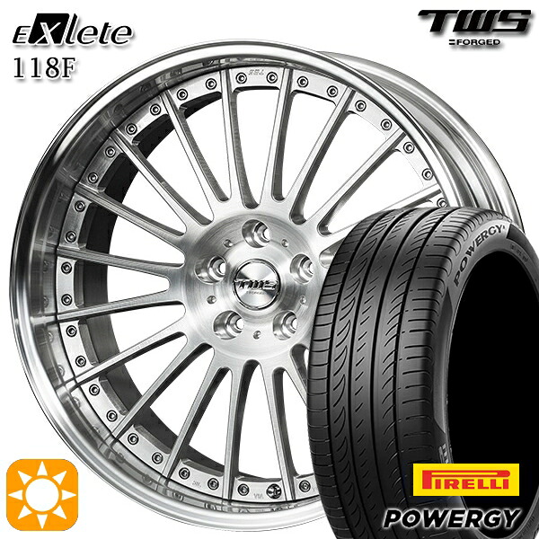 【取付対象】アウディ S4/A4 245/35R19 93Y XL ピレリ パワジー TWS EXlete 118F ブラッシュド 19インチ 8.0J 5H112 サマータイヤホイールセット |エムオートギャラリー