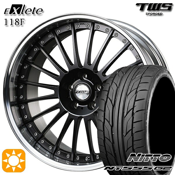 【取付対象】アウディ S4/A4 255/30R20 92Y XL ニットー NT555 G2 TWS EXlete 118F フラットブラック 20インチ 8.5J 5H112 サマータイヤホイールセット |エムオートギャラリー
