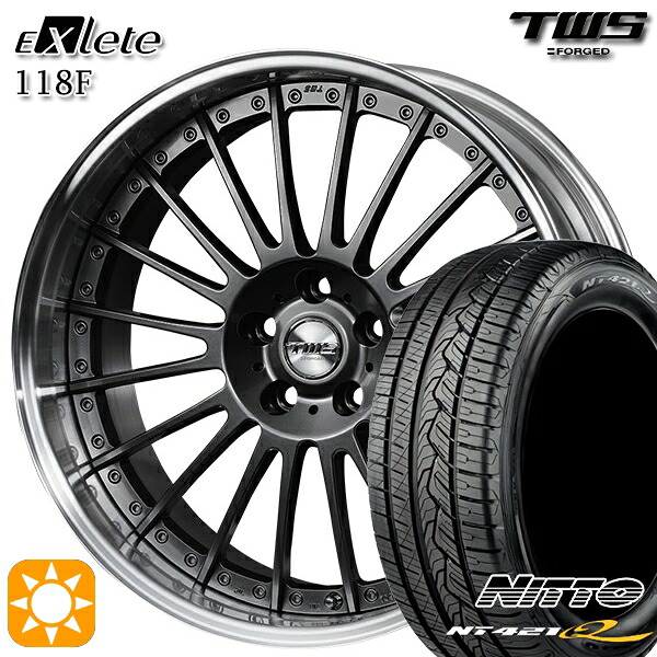 【取付対象】アウディ Q5/SQ5 255/45R20 105W XL ニットー NT421Q TWS EXlete 118F フラットハイパーガンメタ 20インチ 8.5J 5H112 サマータイヤホイールセット |エムオートギャラリー
