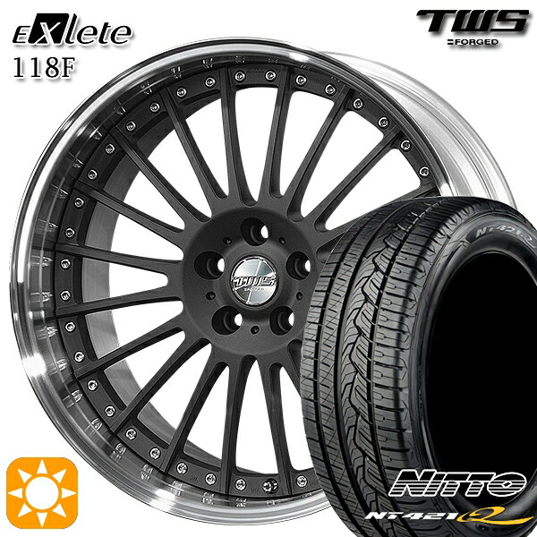 【取付対象】アウディ Q5/SQ5 255/45R20 105W XL ニットー NT421Q TWS EXlete 118F フラットショットブラック 20インチ 8.5J 5H112 サマータイヤホイールセット |エムオートギャラリー