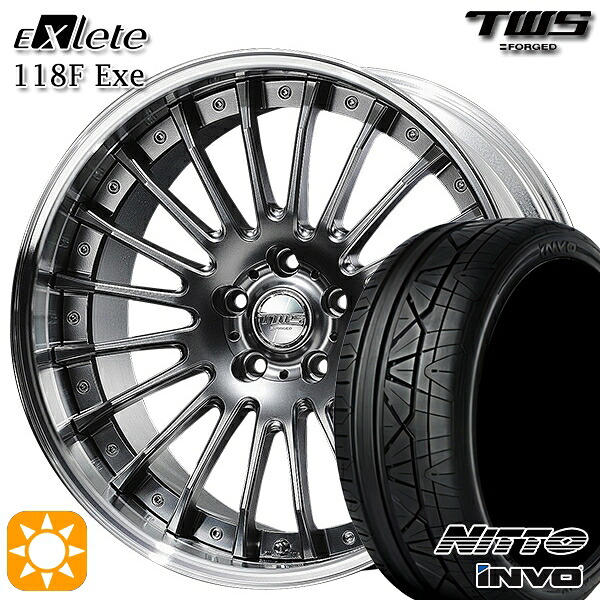 【取付対象】アウディ Q5/SQ5 255/45R20 101W ニットー インヴォ INVO TWS EXlete 118F Exe フラットハイパーガンメタ 20インチ 8.5J 5H112 サマータイヤホイールセット