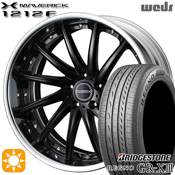 【取付対象】20/30系アルファード ヴェルファイア 235/50R18 101V XL ブリヂストン レグノ GR-X3 Weds ウェッズ マーベリック 1212F マットブラック 18インチ 7.5J 5H114.3 サマータイヤホイールセット ｜エムオートギャラリー