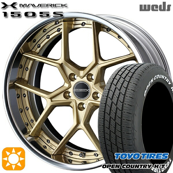 【取付対象】235/60R18 103H トーヨー オープンカントリー H/T2 WL Weds ウェッズ マーベリック 1505S サムライゴールド 18インチ 7.5J 5H114.3 サマータイヤホイールセット