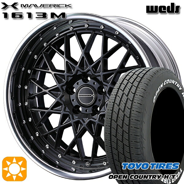 【取付対象】20/30系アルファードヴェルファイア 235/60R18 103H トーヨー オープンカントリー H/T2 WL Weds ウェッズ マーベリック 1613M GB 18インチ 8.0J 5H114.3 サマータイヤホイールセット