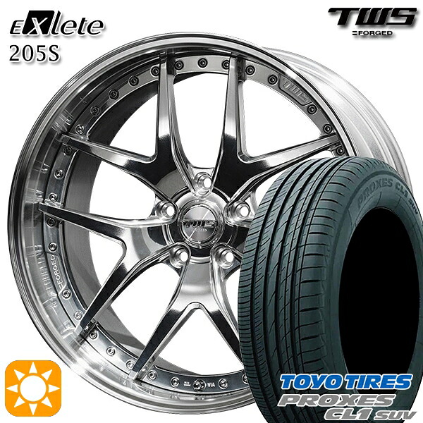 【取付対象】BMW X1 F48 225/45R19 96W トーヨー プロクセス CL1 SUV TWS EXlete 205S 3Dバフ 19インチ 8.0J 5H112 サマータイヤホイールセット
