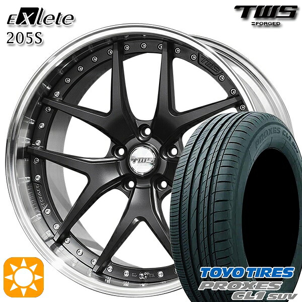 【取付対象】BMW X1 F48 225/45R19 96W トーヨー プロクセス CL1 SUV TWS EXlete 205S フラットブラック 19インチ 8.0J 5H112 サマータイヤホイールセット ｜エムオートギャラリー
