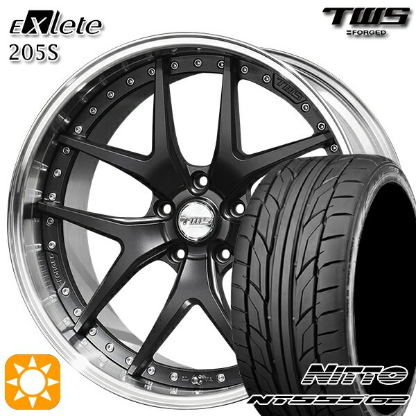 【取付対象】BMW X1 F48 225/45R19 96Y XL ニットー NT555 G2 TWS EXlete 205S フラットブラック 19インチ 8.0J 5H112 サマータイヤホイールセット ｜エムオートギャラリー