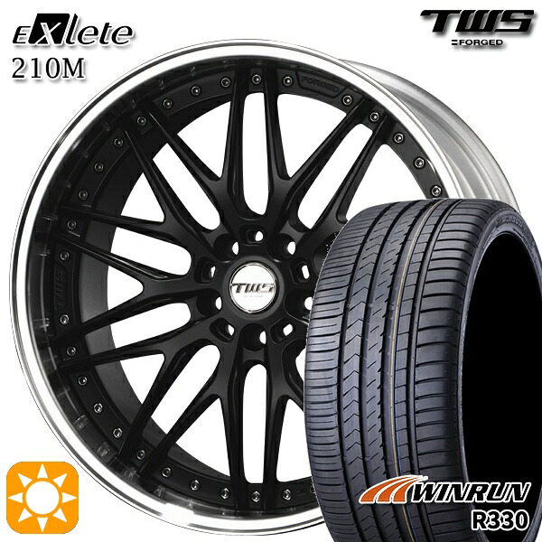 【取付対象】アウディ S4/A4 245/30R20 95W XL ウィンラン R330 TWS EXlete 210M フラットブラック 20インチ 8.5J 5H112 サマータイヤホイールセット ｜エムオートギャラリー 304,952円