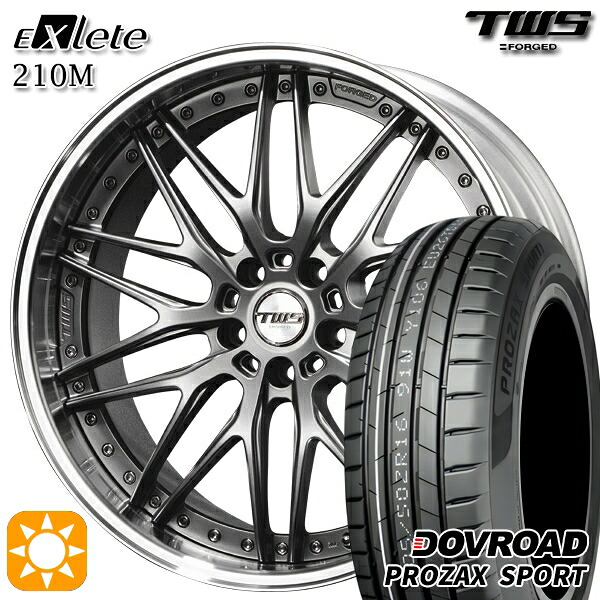 【取付対象】アウディ S4/A4 245/30R20 90Y XL DOVROAD プロザックススポーツ TWS EXlete 210M フラットハイパーガンメタ 20インチ 8.5J 5H112 サマータイヤホイールセット |エムオートギャラリー