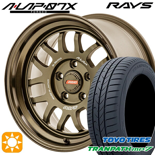 【取付対象】215/60R16 95H トーヨー トランパス mp7 RAYS A-LAP 07X BR 16インチ 7.0J 5H114.3 サマータイヤホイールセット