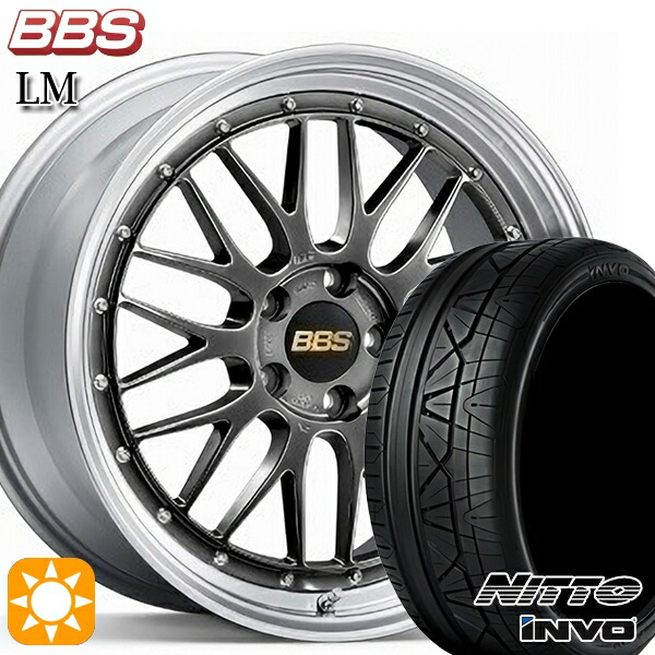 【取付対象】BMW G42 G20/G21 F) 225/40R19 93Y XL R) 255/35R19 96Y XL ニットー INVO BBS LM DB-SLD 19インチ 8.0J 9.0J 5H112 サマータイヤホイールセット
