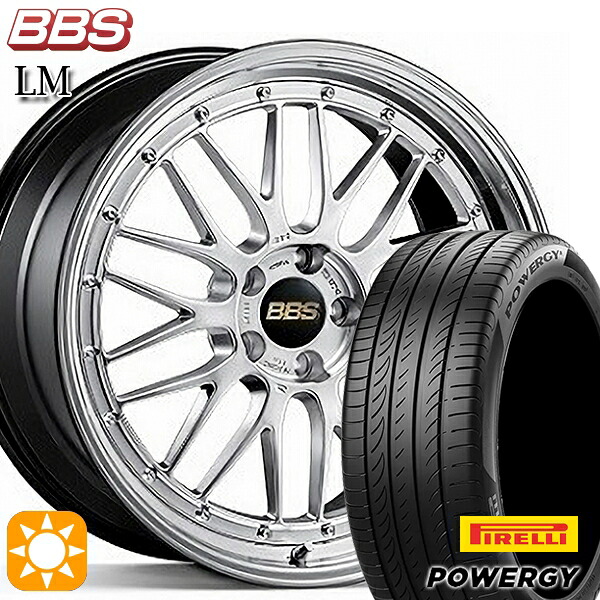 【取付対象】インプレッサXV フォレスター 225/55R17 101W XL ピレリ パワジー BBS LM DS-BKBD 17インチ 7.0J 5H100 サマータイヤホイールセット |エムオートギャラリー