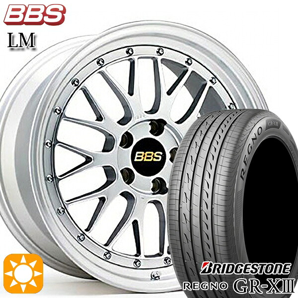 【取付対象】50プリウス インプレッサ 215/45R17 91W XL ブリヂストン レグノ GR-X3 BBS LM DS-SLD 17インチ 7.0J 5H100 サマータイヤホイールセット ｜エムオートギャラリー
