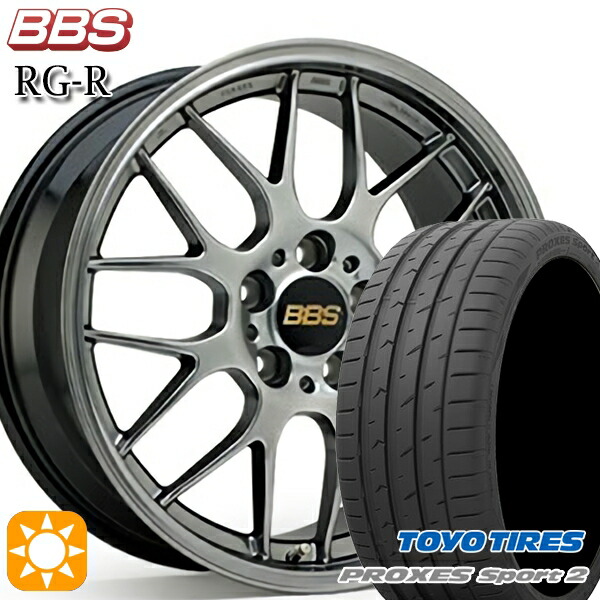 【取付対象】225/35R19 88Y XL トーヨー プロクセススポーツ2 BBS RG-R ダイヤモンドブラック（DB） 19インチ 8.0J 5H114.3 サマータイヤホイールセット