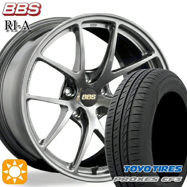 【取付対象】ジェイド アクセラ 225/40R18 92W XL トーヨー プロクセス CF3 BBS RI-A ダイヤモンドブラック（DB） 18インチ 7.5J 5H114.3 サマータイヤホイールセット ｜エムオートギャラリー