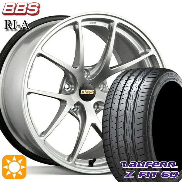 【取付対象】225/45R18 95Y XL ラウフェン Z FIT EQ LK03 BBS RI-A ダイヤモンドシルバー（DS） 18インチ 8.0J 5H114.3 サマータイヤホイールセット