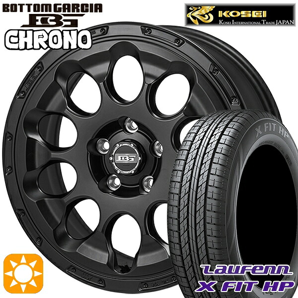 【取付対象】C-HR カローラクロス 215/60R17 96H ラウフェン X FIT HP LA41 コーセイ ボトムガルシア クロノ セミグロスブラック 17インチ 7.0J 5H114.3 サマータイヤホイールセット |エムオートギャラリー