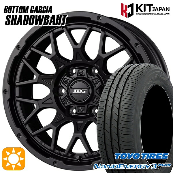 【取付対象】ヤリスクロス 215/60R16 95H トーヨー ナノエナジー3プラス ボトムガルシア シャドウバーツ MBK 16インチ 7.0J 5H114.3 +38 サマータイヤホイールセット |エムオートギャラリー