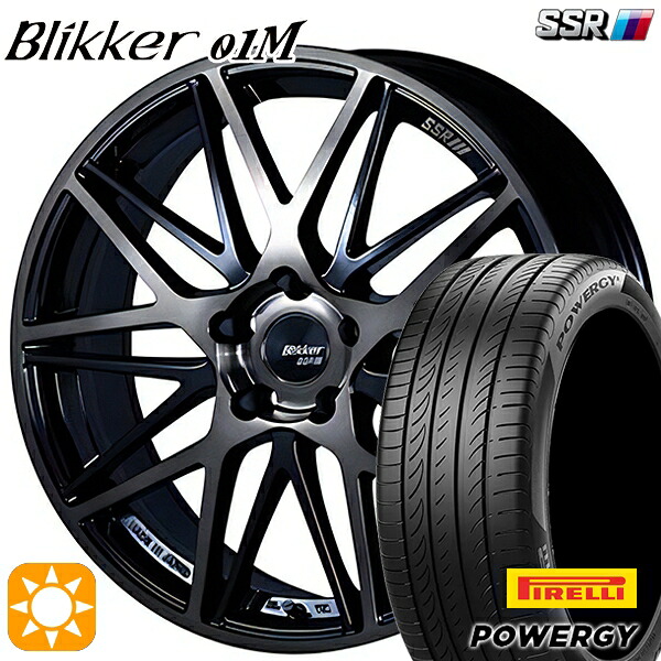 【取付対象】225/45R19 96W XL ピレリ パワジー SSR ブリッカー 01M ブラックブロンズ 19インチ 8.0J 5H114.3 サマータイヤホイールセット ｜エムオートギャラリー 151,100円