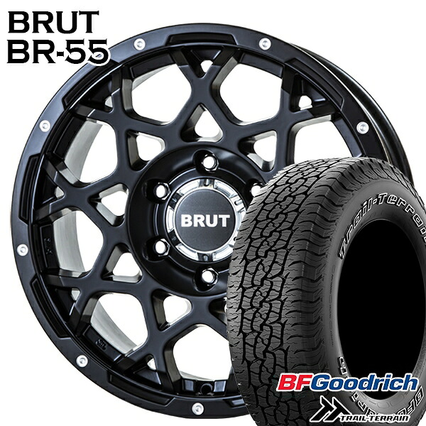 【取付対象】265/65R17 112T ORWL BFグッドリッチ トレールテレーン BRUT ブルート BR-55 ミルドサテンブラック 17インチ 7.5J 6H139.7 サマータイヤホイールセット