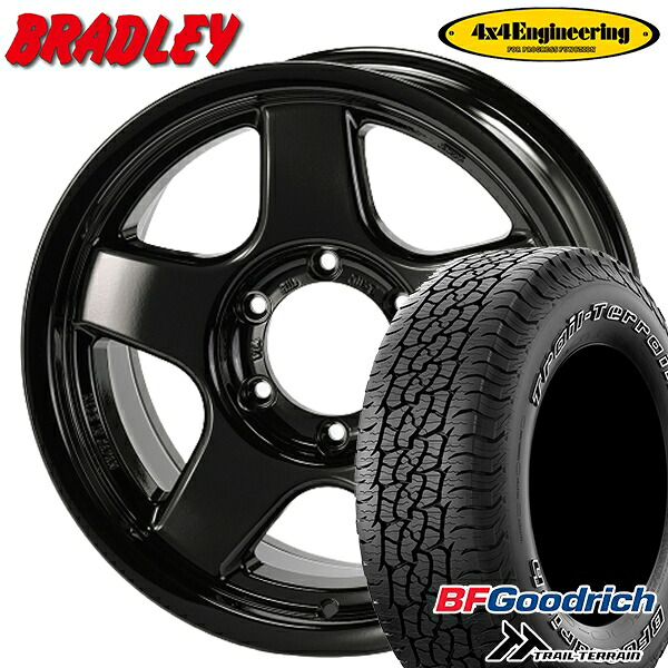 【取付対象】265/65R17 112T ORWL BFグッドリッチ トレールテレーン 4x4エンジニアリング ブラッドレーV スーパーブラック 17インチ 8.0J 6H139.7 サマータイヤホイールセット |エムオートギャラリー