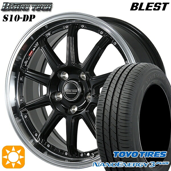 【取付対象】215/50R17 91V トーヨー ナノエナジー3プラス ブレスト バーンズテック S10-DP グロスブラック 17インチ 7.0J 5H114.3 サマータイヤホイールセット ｜エムオートギャラリー