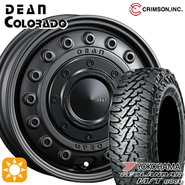 【取付対象】軽トラ 145/80R12 80/78N LT ヨコハマ ジオランダーM/T G003 クリムソン ディーンコロラド MCB 12インチ 4.0J 4H100 +42 サマータイヤホイールセット ｜エムオートギャラリー