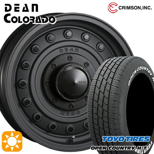 【取付対象】ヤリスクロス 205/65R16 95H トーヨー オープンカントリー H/T2 WL クリムソン ディーン コロラド マットチャコールブラック 16インチ 7.0J 5H114.3 サマータイヤホイールセット