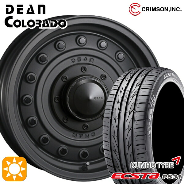 【取付対象】エスティマ ヤリスクロス 215/60R16 95V クムホ エクスタ PS31 クリムソン ディーン コロラド マットチャコールブラック 16インチ 7.0J 5H114.3 サマータイヤホイールセット ｜エムオートギャラリー