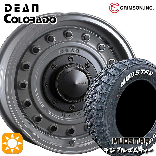 【取付対象】エルグランド クロスロード 215/65R16 109/107R マッドスター ラジアル M/T ホワイトレター クリムソン ディーン コロラド スティールグレー 16インチ 7.0J 5H114.3 サマータイヤホイールセット ｜エムオートギャラリー