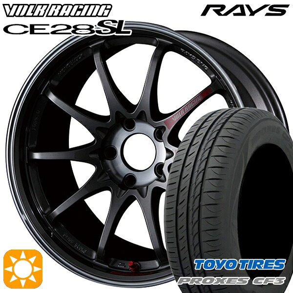 【取付対象】マークX スカイライン 225/45R18 95W XL トーヨー プロクセス CF3 RAYS ボルクレーシング CE28 SL PG 18インチ 8.0J 5H114.3 サマータイヤホイールセット |エムオートギャラリー