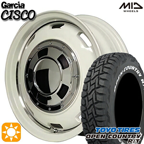 【取付対象】ジムニー 185/85R16 105/103N LT トーヨー オープンカントリー R/T ホワイトレター MID ガルシアシスコ ホワイト 16インチ 5.5J 5H139.7 オフロード サマータイヤホイールセット 80,960円