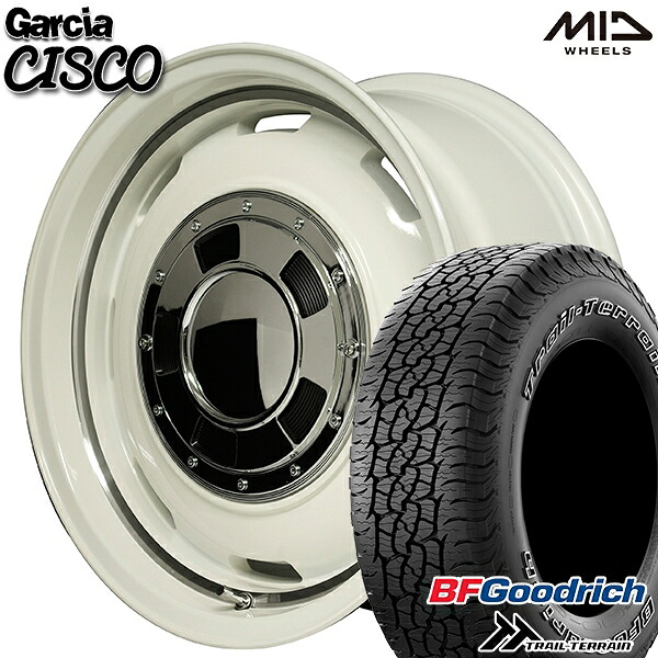 【取付対象】265/65R17 112T ORWL BFグッドリッチ トレールテレーン MID ガルシアシスコ ホワイト 17インチ 8.0J 6H139.7 サマータイヤホイールセット 126,950円
