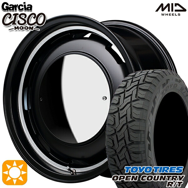 【取付対象】215/70R16 100Q トーヨー オープンカントリー R/T MID ガルシアシスコムーン セミグロスブラック 16インチ 5.5J 5H139.7 サマータイヤホイールセット ｜エムオートギャラリー