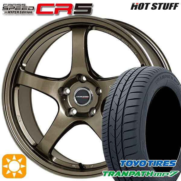 【取付対象】215/60R17 96H トーヨー トランパス mp7 HotStuff ホットスタッフ クロススピード CR5 ブロンズメタル 17インチ 7.5J 5H100 サマータイヤホイールセット ｜エムオートギャラリー