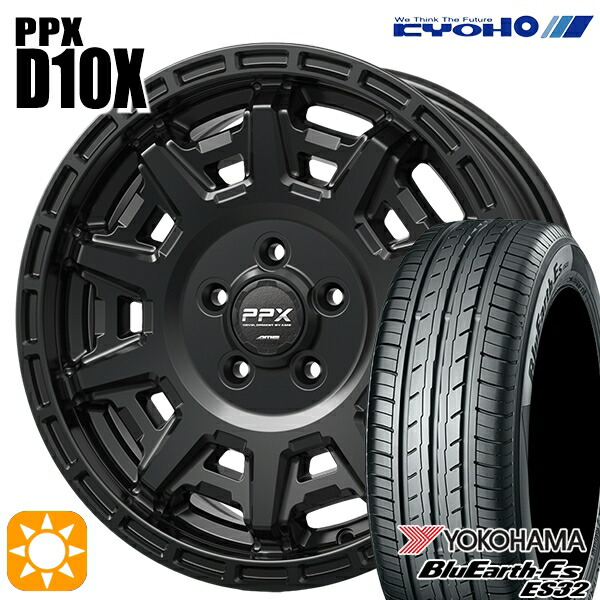 【取付対象】エルグランド クロスロード 215/65R16 98H ヨコハマ ブルーアース ES32 KYOHO PPX D10X マットダークガンメタ 16インチ 7.0J 5H114.3 サマータイヤホイールセット |エムオートギャラリー