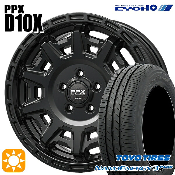 【取付対象】ヤリスクロス 205/65R16 95H トーヨー ナノエナジー3プラス KYOHO PPX D10X マットダークガンメタ 16インチ 7.0J 5H114.3 サマータイヤホイールセット