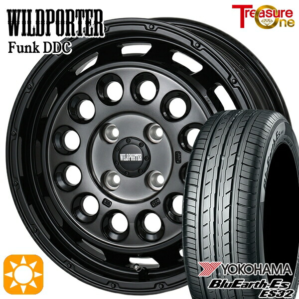 【取付対象】165/65R14 79S ヨコハマ ブルーアース ES32 トレジャーワン ワイルドポーターファンク DDC BP/BC 14インチ 4.5J 4H100 サマータイヤホイールセット |エムオートギャラリー