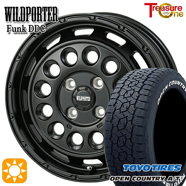 【取付対象】アゲ軽 165/80R14 97/95N LT トーヨー オープンカントリーA/T3 ホワイトレター トレジャーワン ワイルドポーター ファンク DDC MBK 14インチ 4.5J 4H100 サマータイヤホイールセット ｜エムオートギャラリー