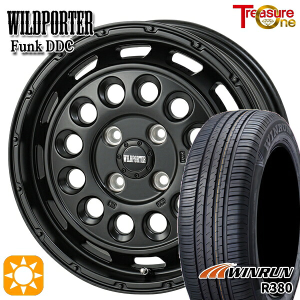 【取付対象】エブリィワゴン 165/60R14 75H ウィンラン R380 トレジャーワン ワイルドポーター ファンク DDC MBK 14インチ 4.5J 4H100 サマータイヤホイールセット |エムオートギャラリー