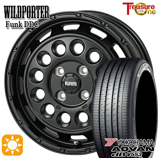 【取付対象】155/65R14 75H ヨコハマ アドバンデシベル V553 トレジャーワン ワイルドポーター ファンク DDC MBK 14インチ 4.5J 4H100 サマータイヤホイールセット